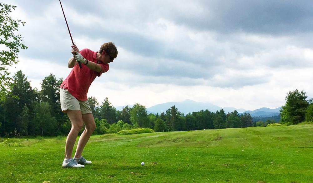 Teeing off from the yellows.