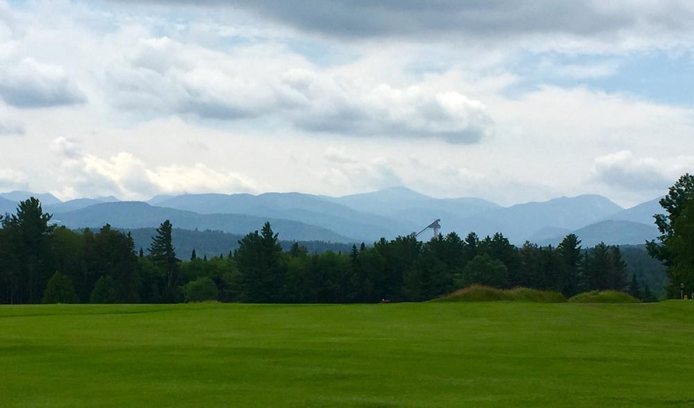 Pristine view from the Lake Placid Club golf course in Lake Placid