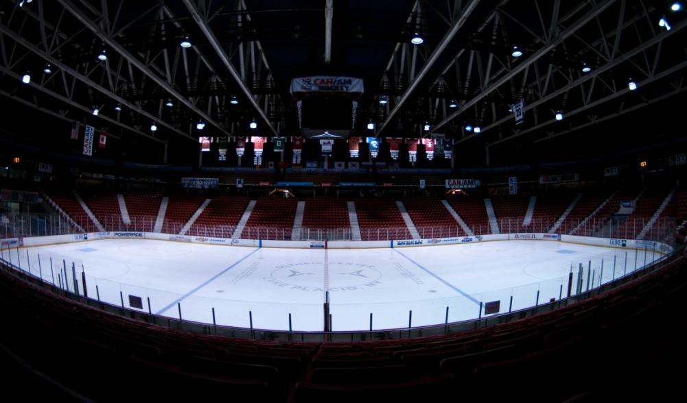 The 1980 Herb Brooks Arena. The new scoreboard is up! This is one of my favorite places to be.