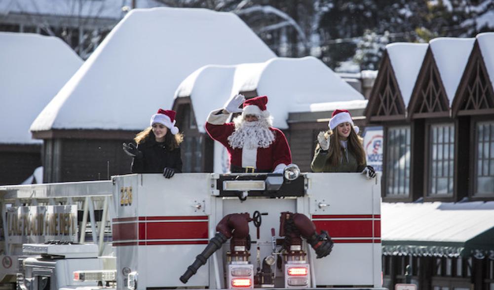 Santa needs a bit of transport. FAA rules don't let him land the reindeer in town.