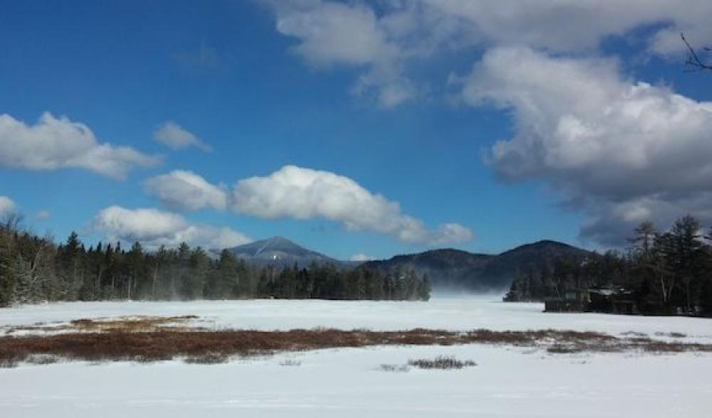 Fluffy white clouds and fluffy white snow -- great views of our winter wonderland!