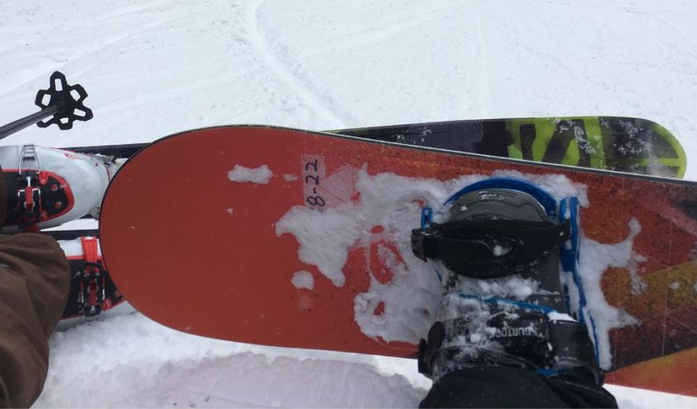 I caught up with a friend at the mountain. Pretty cool board, at least it's doing the trick!