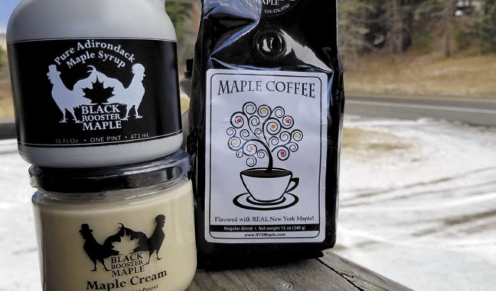 Black Rooster Maple is named for the their rooster, who wears a top hat.