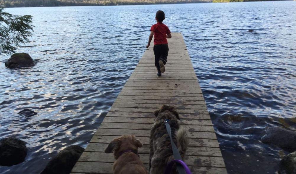 Hike and swim at Peninsula Trails.