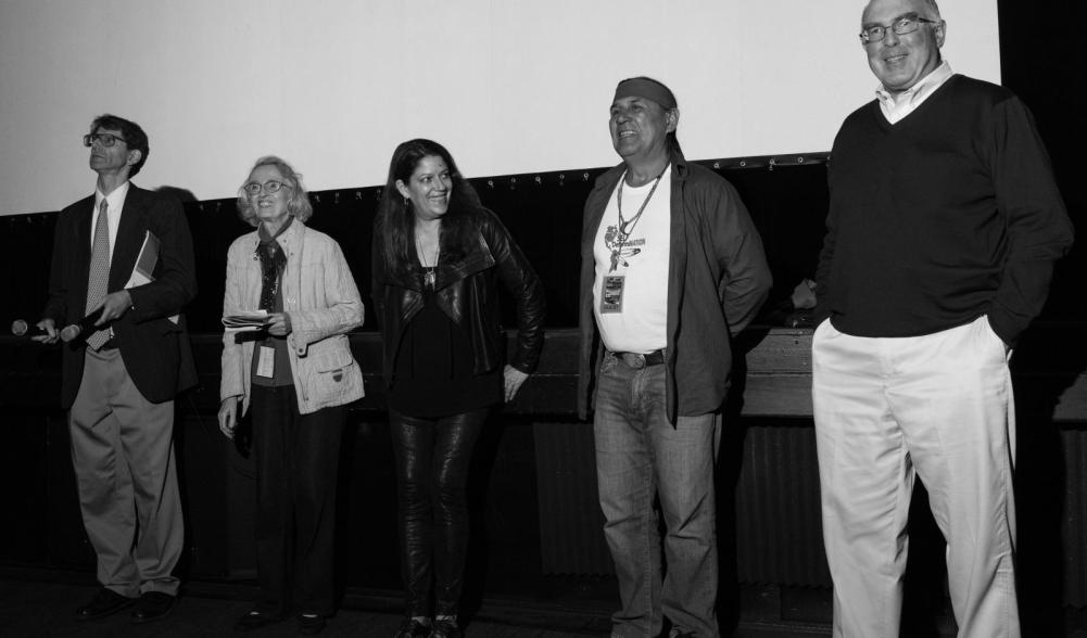 A panel at the former film forum.