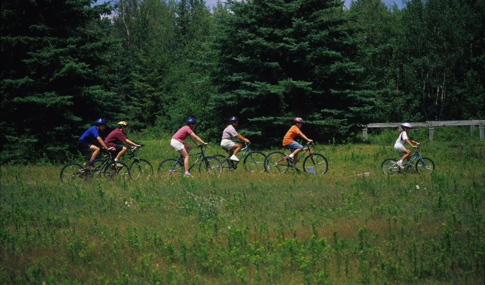 There's mountain biking at the complex.