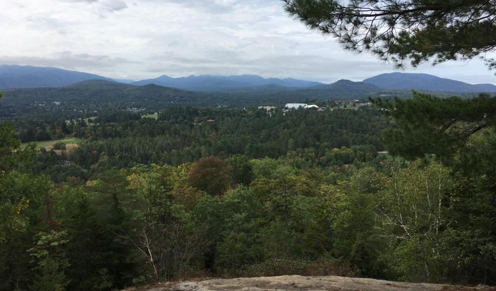 A quick hike up Cobble offers a view of the Lake Placid and the high peaks. Photo -  Shane Marshall