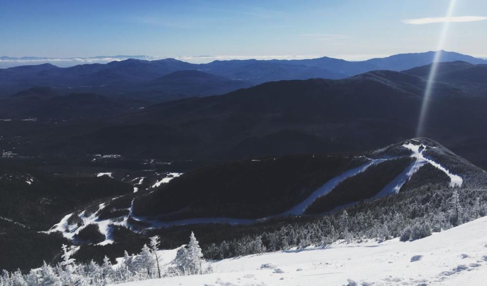 View of the Adirondacks from the top of Whiteface - the best view of all New York ski resorts