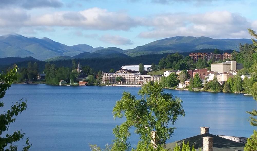 Mirror Lake in Lake Placid.