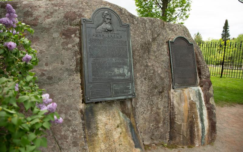 Memorials at John Brown Farm