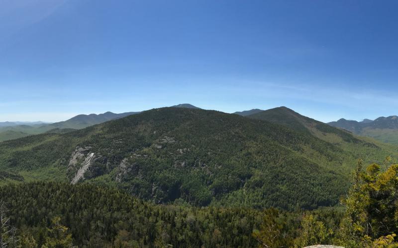 Giant Mountain dominates the landscape.