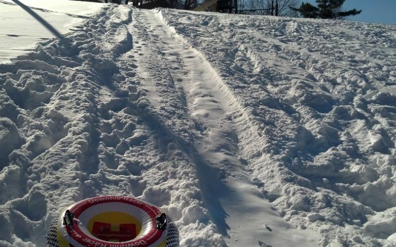 Any sled or tube will work.