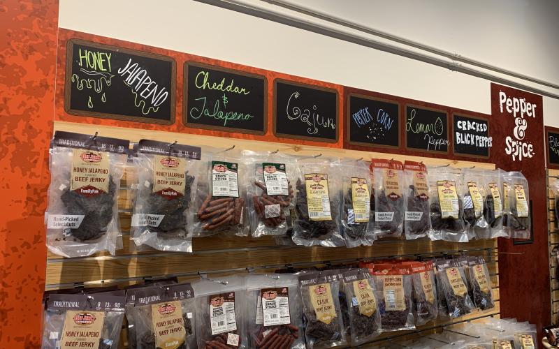 wall-with-assorted-flavors-of-jerky