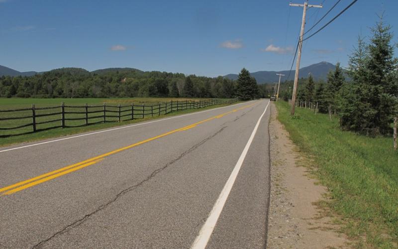 Some welcome flat stretches on River Road.