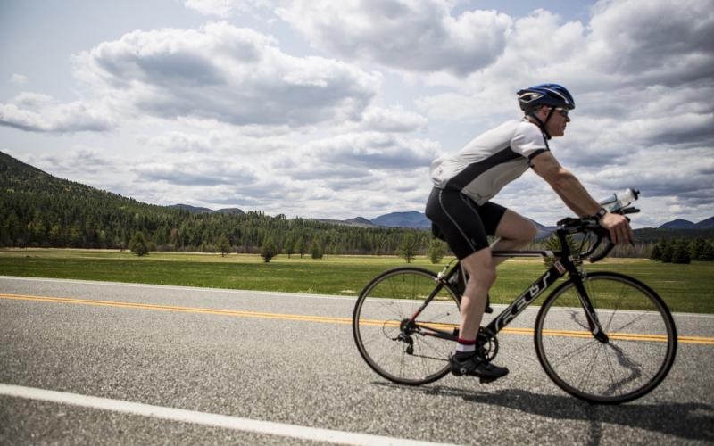 This bike route goes through some famous scenery.