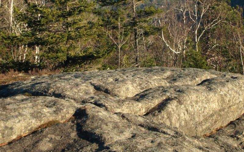 Snow Mountain has a rocky summit.