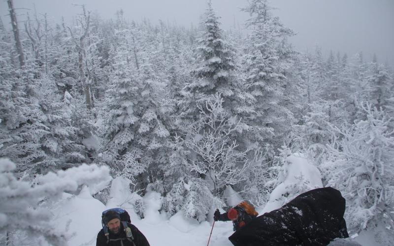 Beautiful winter landscapes along the trail.