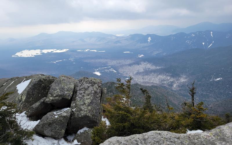 A wide mountain view