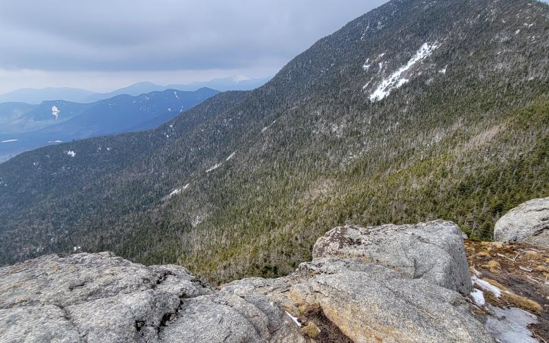 A pointed mountain summit