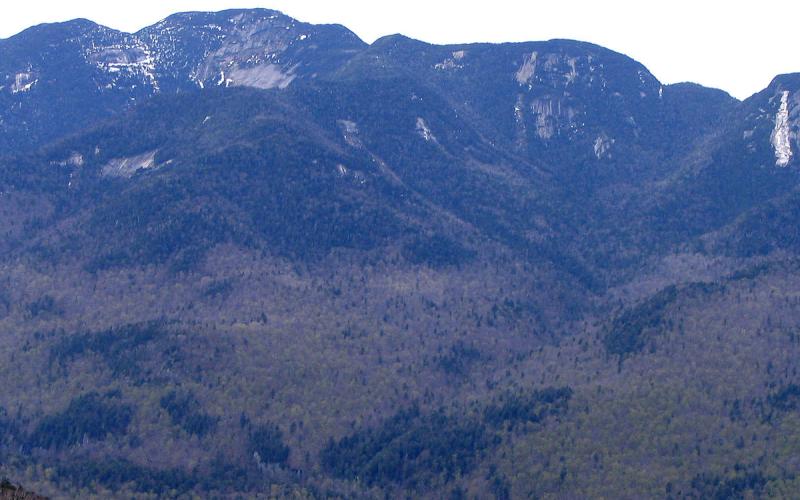 The view of Armstrong from the peak of Noonmark.